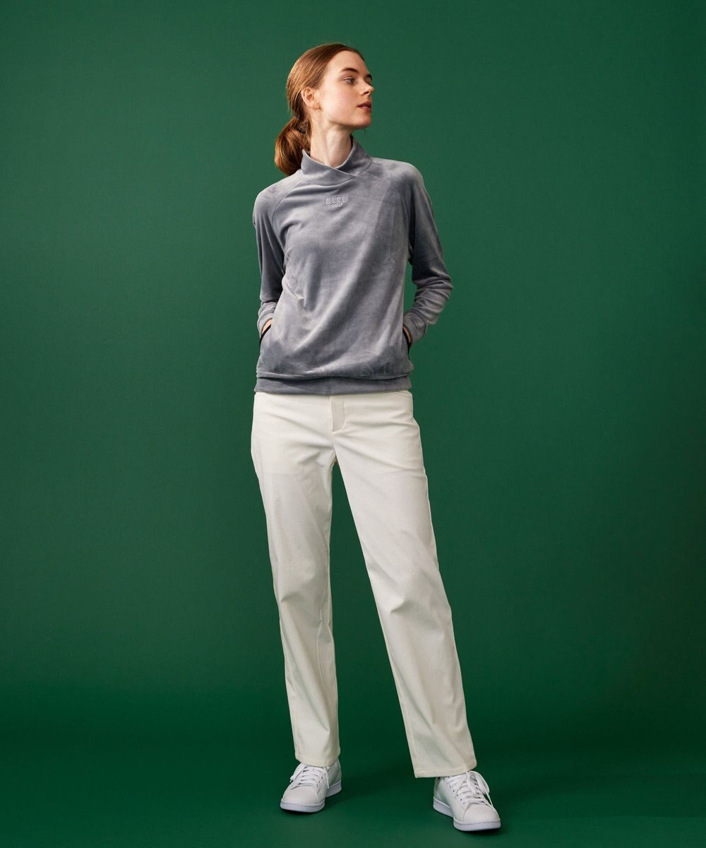 23区GOLF 今シーズンのイチオシ【WOMEN】ベロア ショールモックネック 