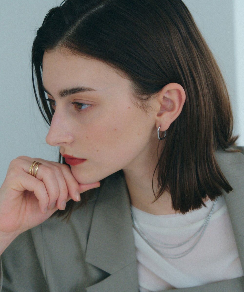 YECCA VECCA ステンレスワンタッチフープピアス 