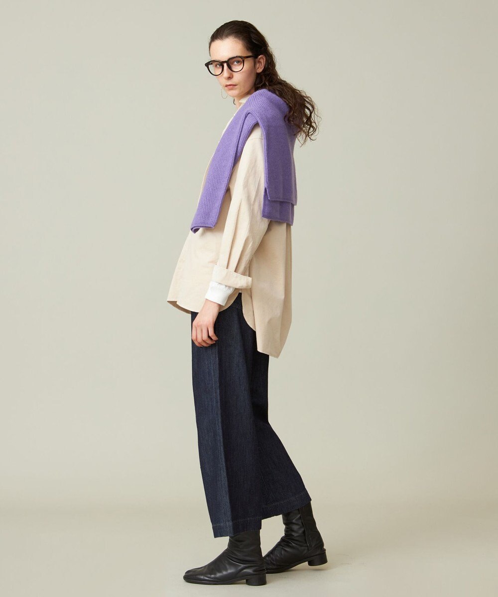 J.PRESS YORK STREET 【WOMEN】ウールカシミヤ タートルネックニット 