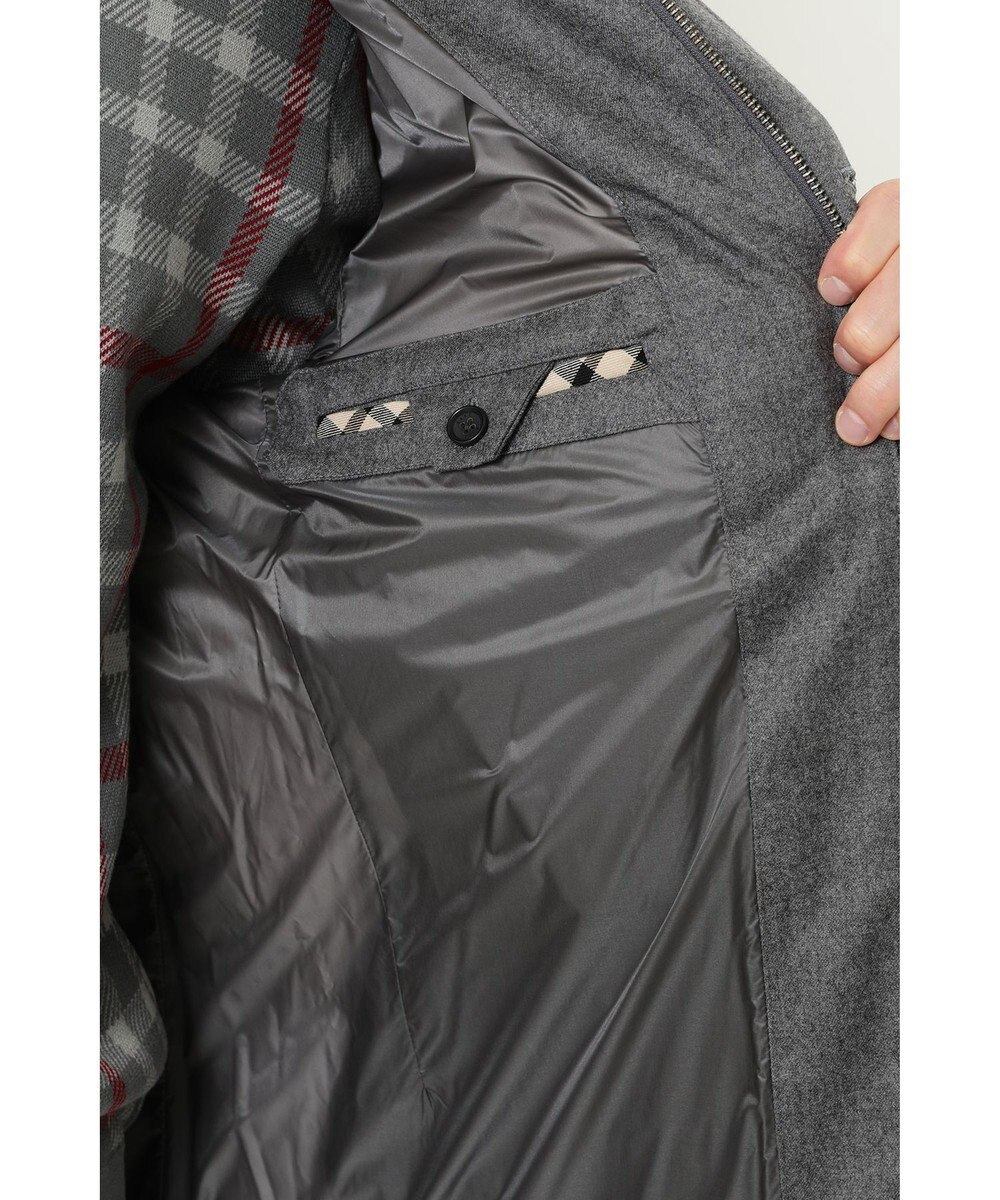 DAKS ウールフラノミドル丈ジャケット 