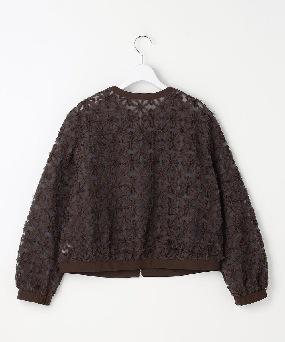 自由区 L 【17号サイズまで展開】テープエンブロイダリー ブルゾン 