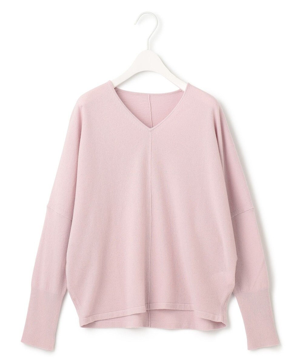 ICB 【洗える】ソフトウールハイゲージ Vネックプルオーバー 