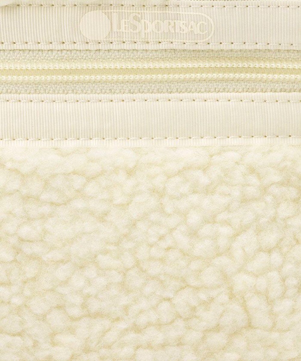 LeSportsac DENIM MINI N/S TOTE/ホワイトデニム/クリームシェルパ 