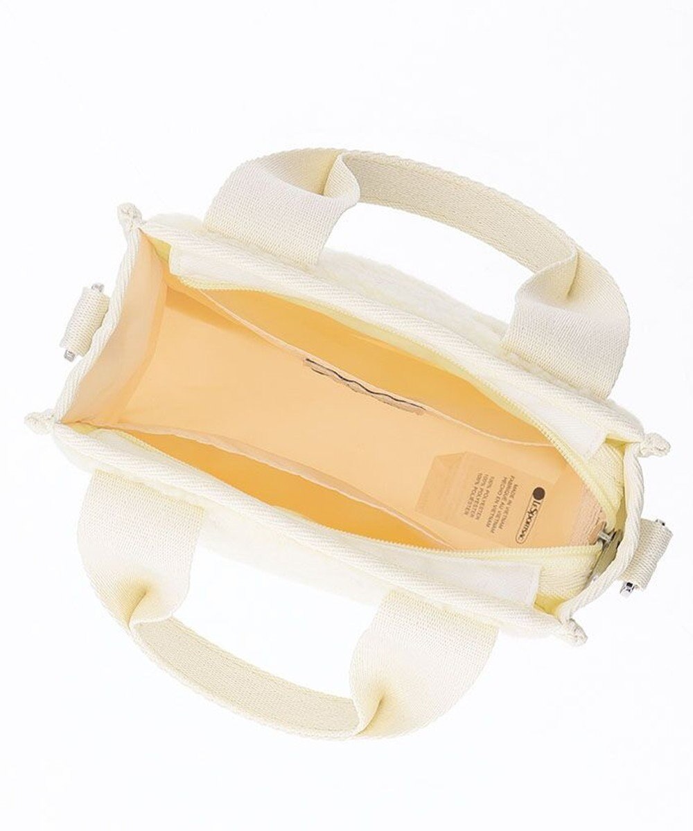 LeSportsac DENIM MINI N/S TOTE/ホワイトデニム/クリームシェルパ 