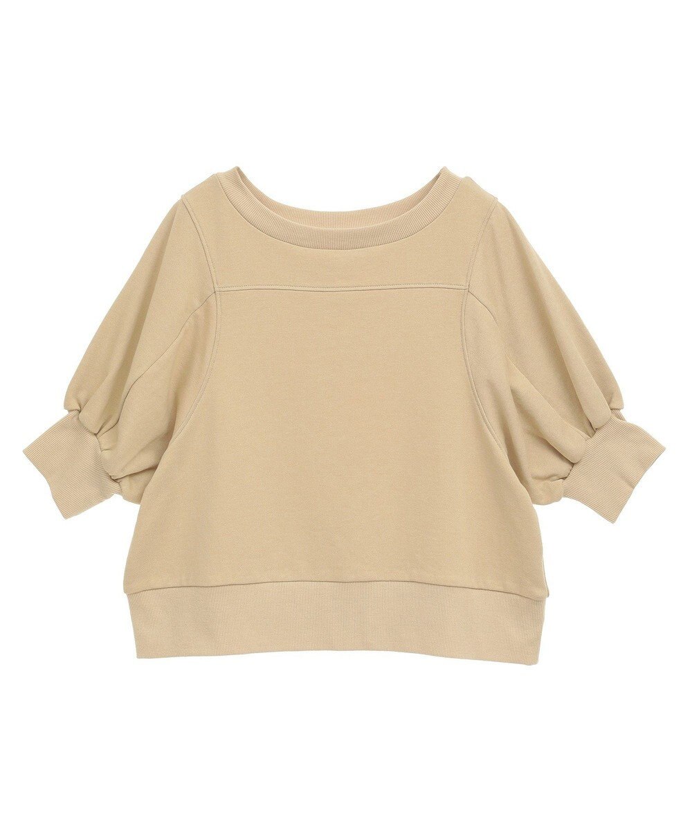 CRAFT STANDARD BOUTIQUE TC裏毛ボリュームハーフスリーブプルオーバー 