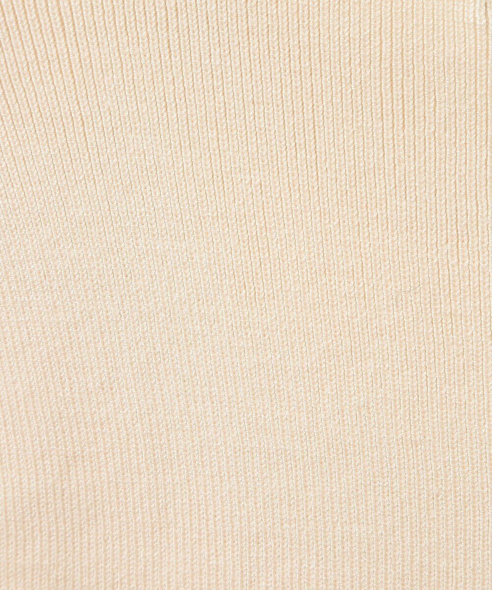 earth music&ecology 胸元チュールドッキングニットプルオーバー 