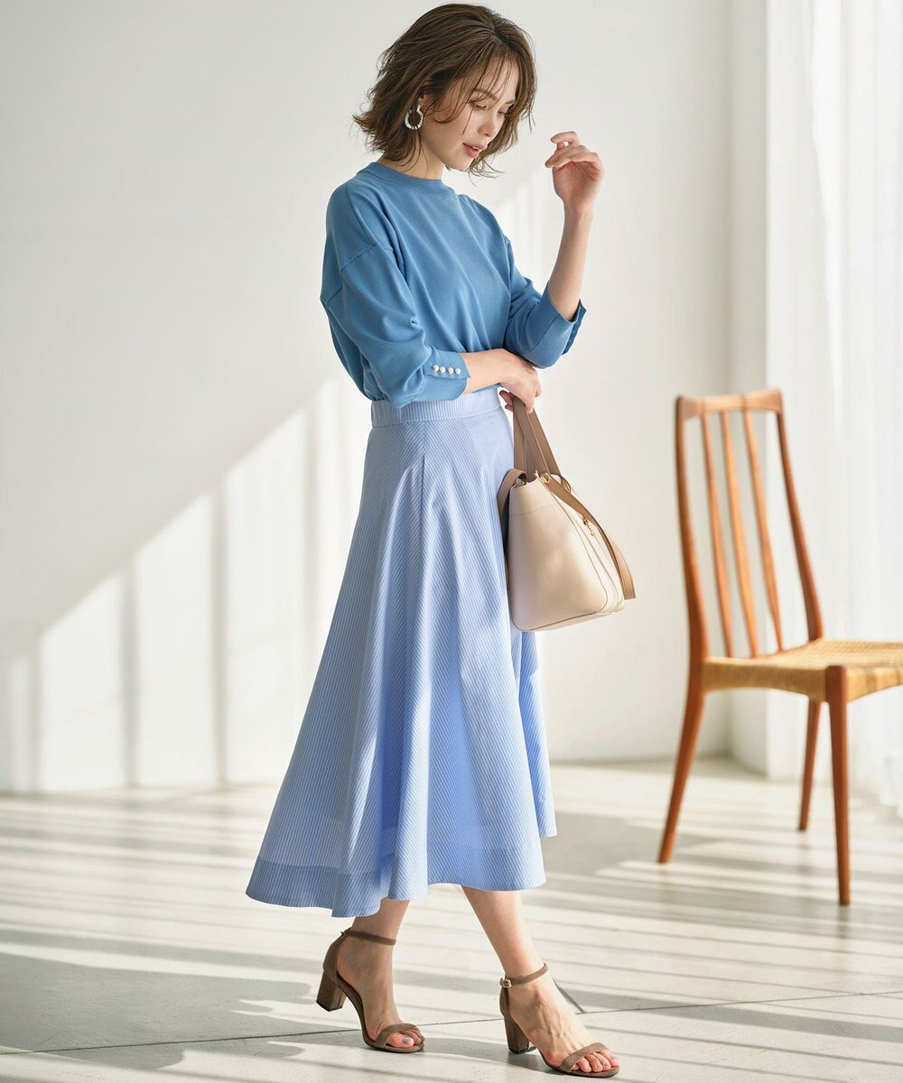 組曲 【WEB限定】コットンポリエステル リラクシーニット 