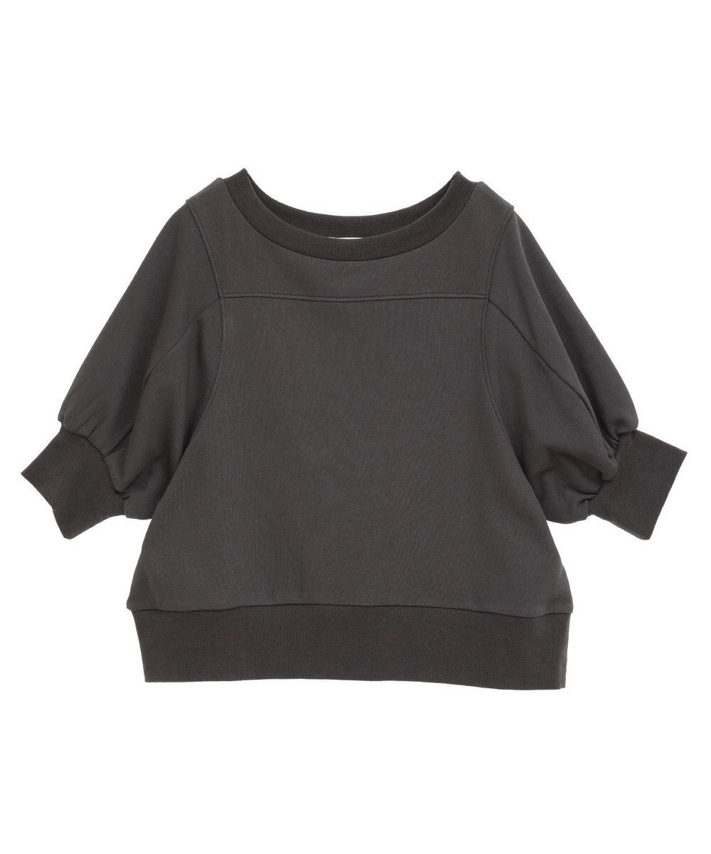 CRAFT STANDARD BOUTIQUE TC裏毛ボリュームハーフスリーブプルオーバー 