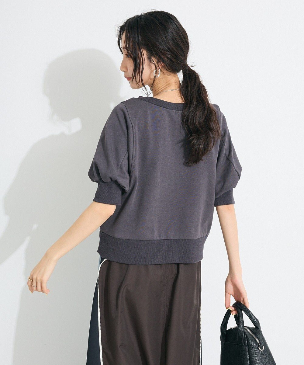 CRAFT STANDARD BOUTIQUE TC裏毛ボリュームハーフスリーブプルオーバー 