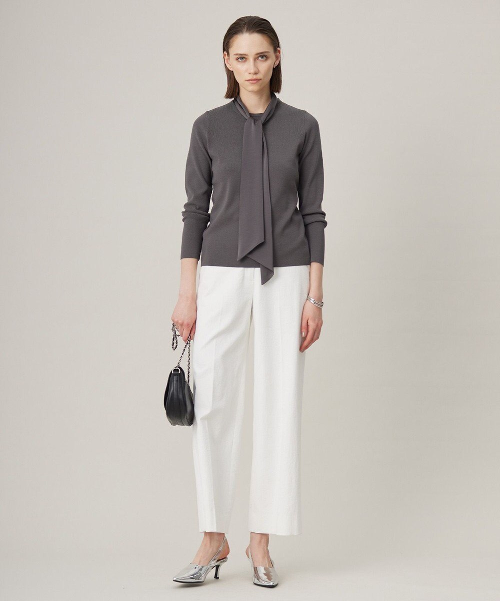 ICB 【洗える】 クロスコンビ ボウタイニット 