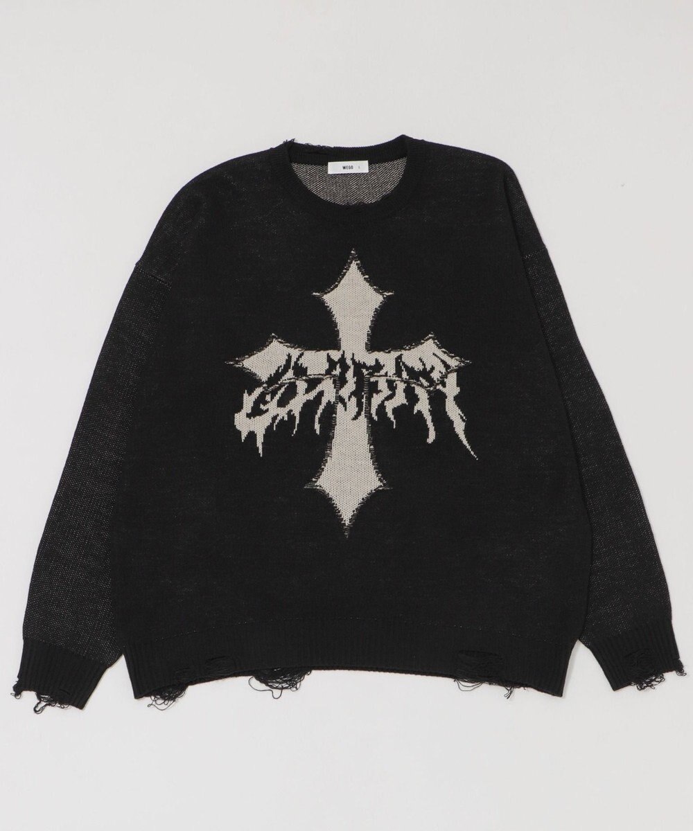 WEGO ダメージジャガードプルオーバー 