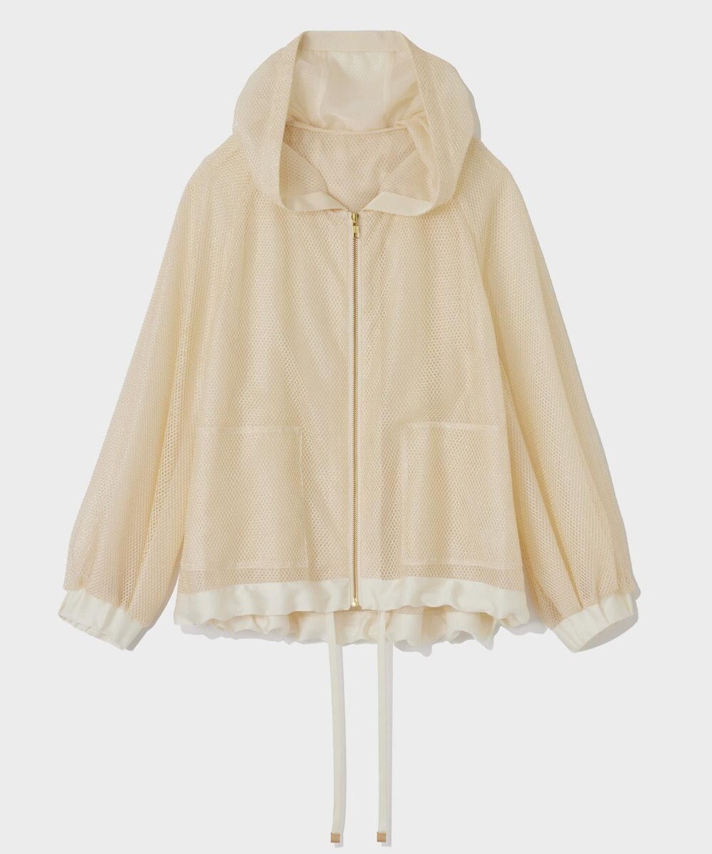 GRACE CONTINENTAL マクラメメッシュフーディー 