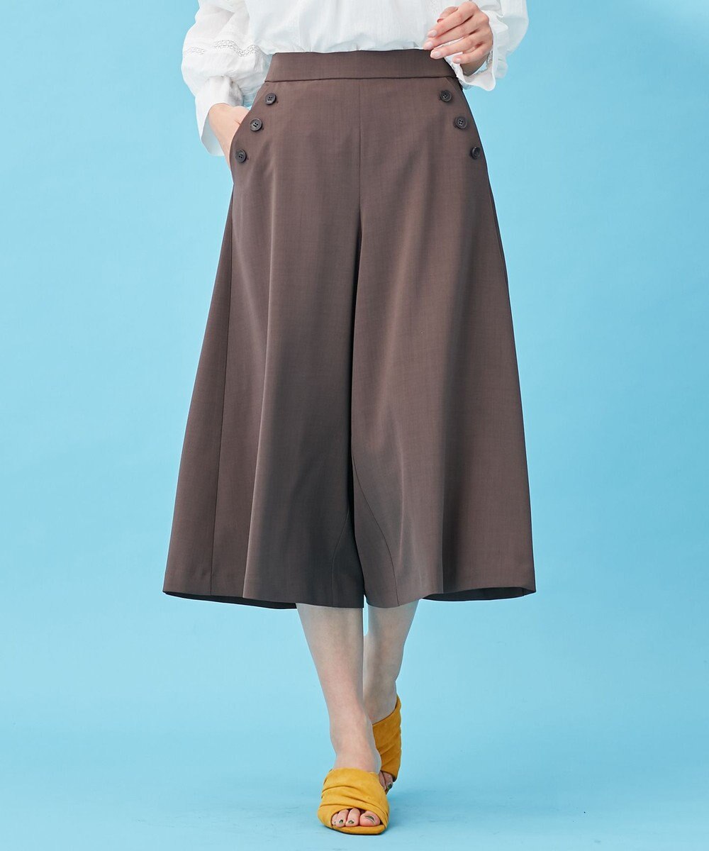 組曲 【洗える】ライトツイルストレッチセーラー パンツ 