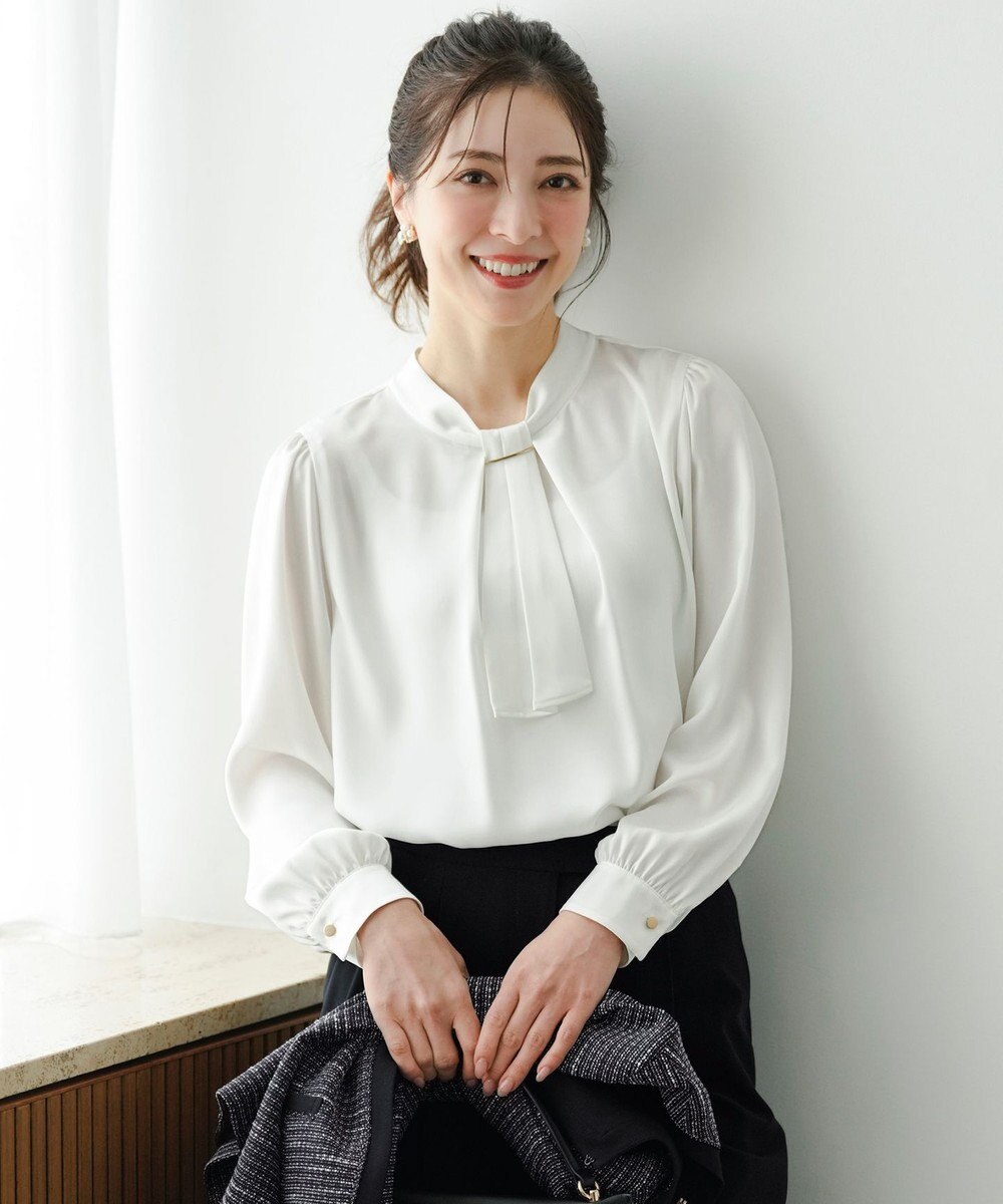 ANY SIS 【4WAY】長袖 ボウブラウス 