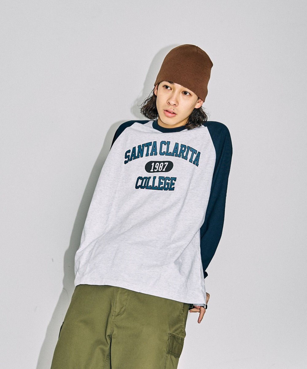 WEGO 【ユニセックス着用ITEM】ラグラングラフィックBIGロンT 