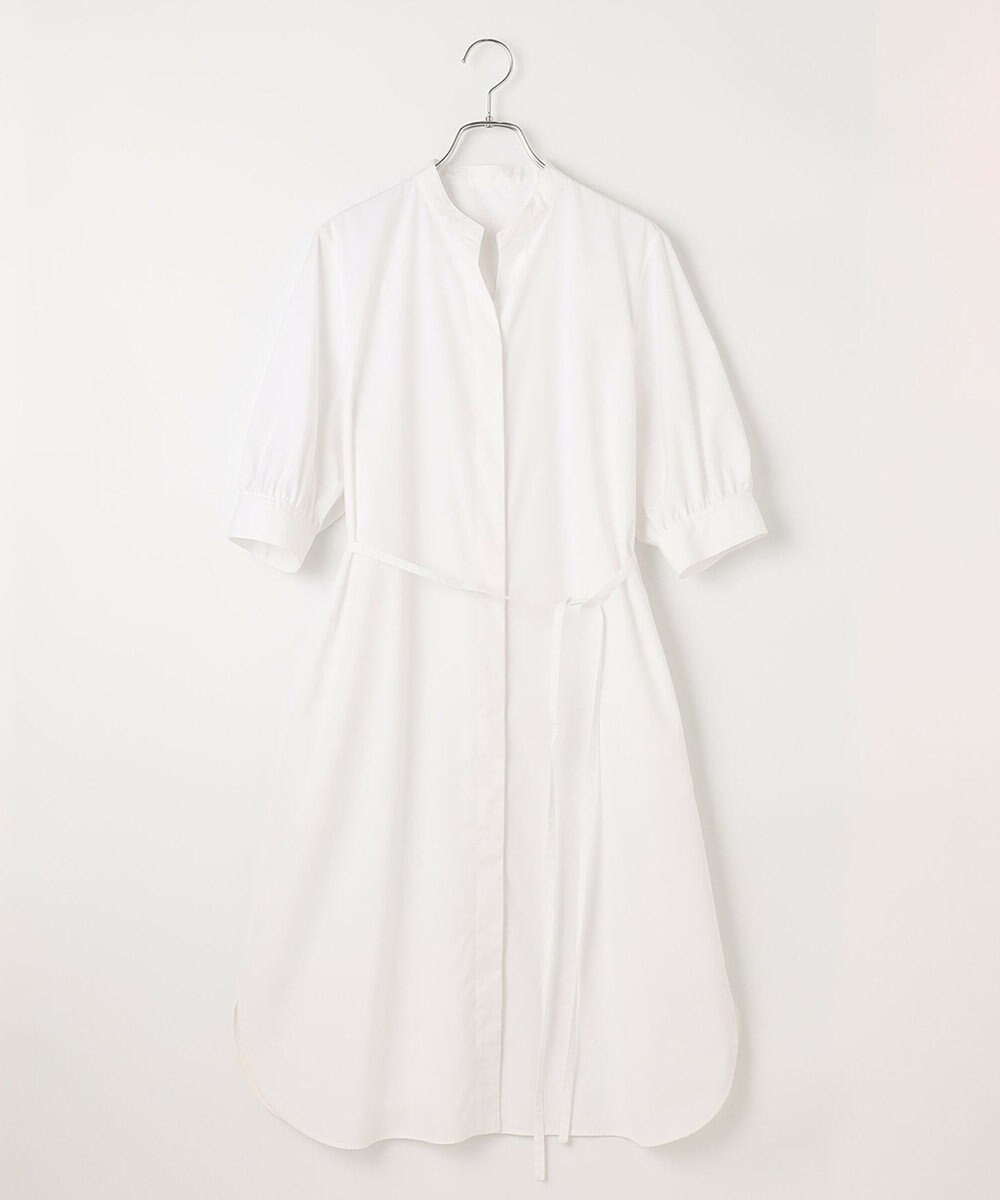 #Newans 【ANSWER for 骨格ストレート】バンドカラーシャツワンピース 