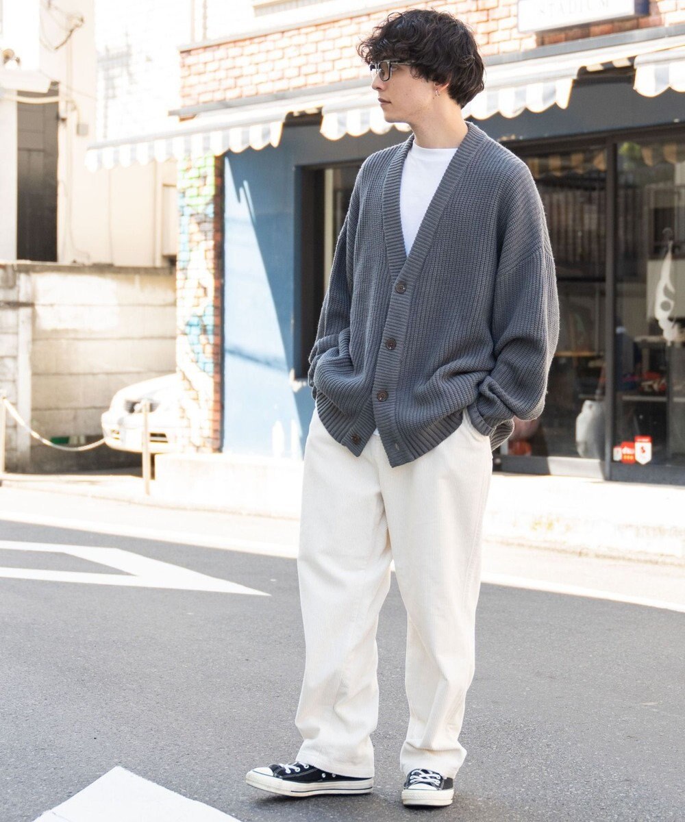 WEGO コーデュロイイージーワイドパンツ 