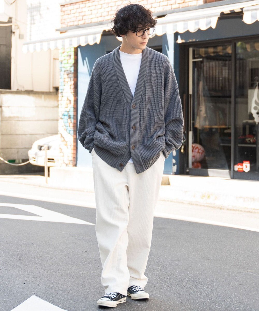 WEGO コーデュロイイージーワイドパンツ 