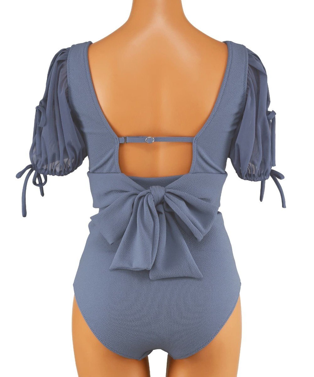 San-ai Resort（三愛水着楽園） 【San-ai Resort×PEACH JOHNコラボ】【ナイスバディ水着】パフスリーブワイヤービキニ　9M・11L　【San-ai Resort（サンアイリゾート）】 