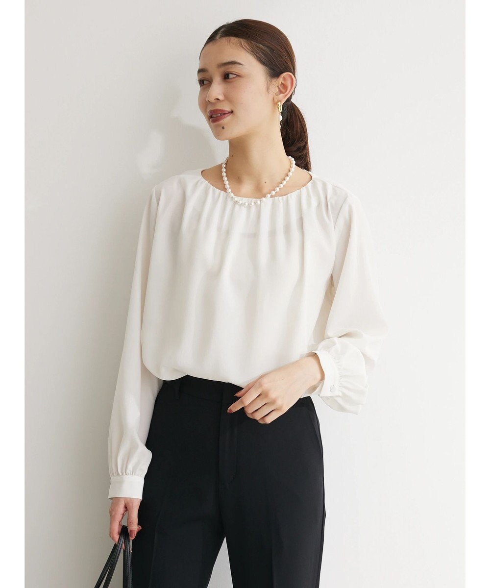 Green Parks ｅｆ－ｄｅ　ギャザーブラウス 