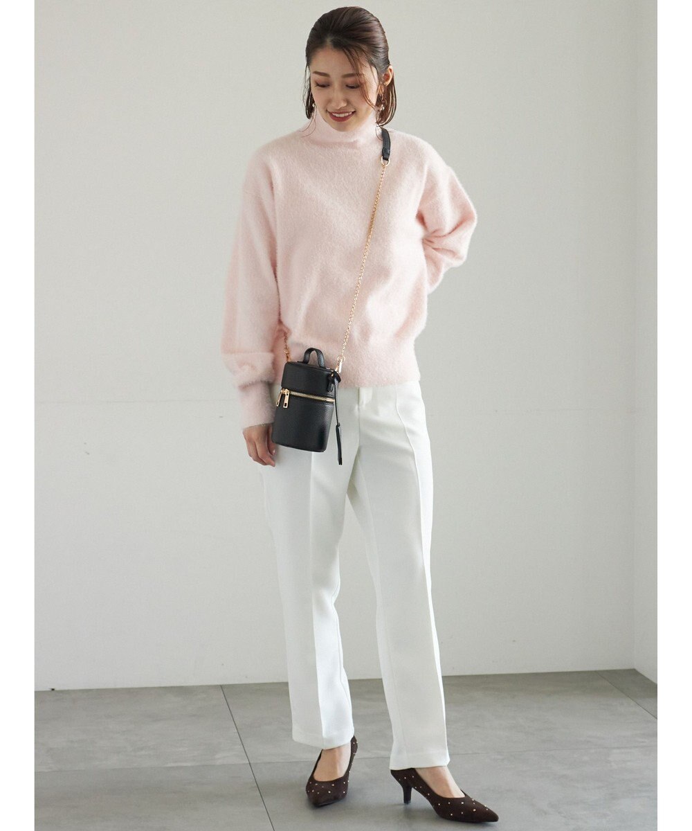 Te chichi 【宮本茉由着用】ハイネックフェザーニット 