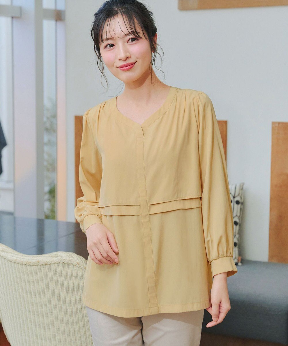 Tiaclasse L レイヤードデザインブラウス 