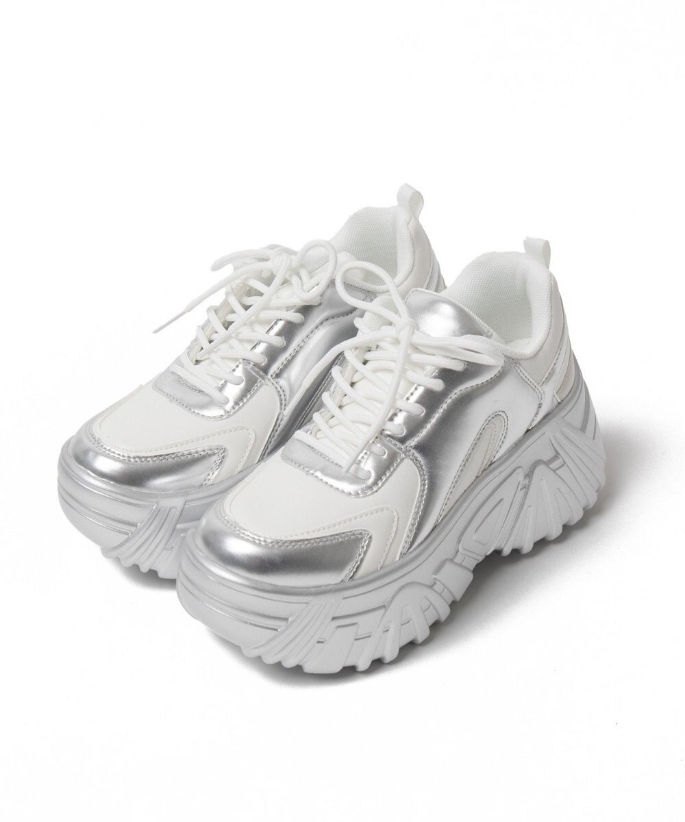 WEGO ボリュームレースアップスニーカー 