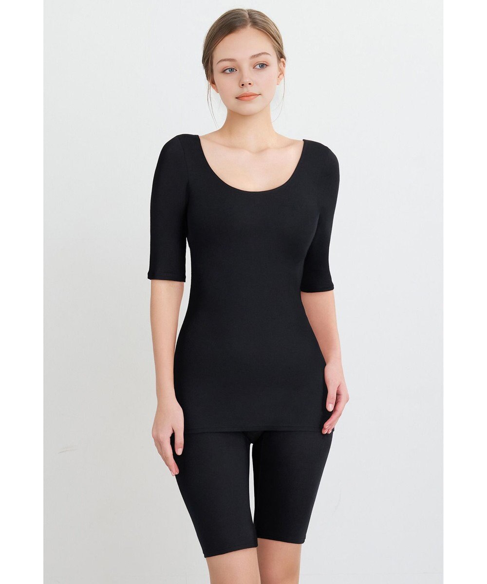 WACOAL あったかインナー 【ふんわりあったか】 5分袖 半袖 天綿オーガニックを使用 あたたかい ムレにくい しなやかでやわらかい レディース CLC510 /ワコール 