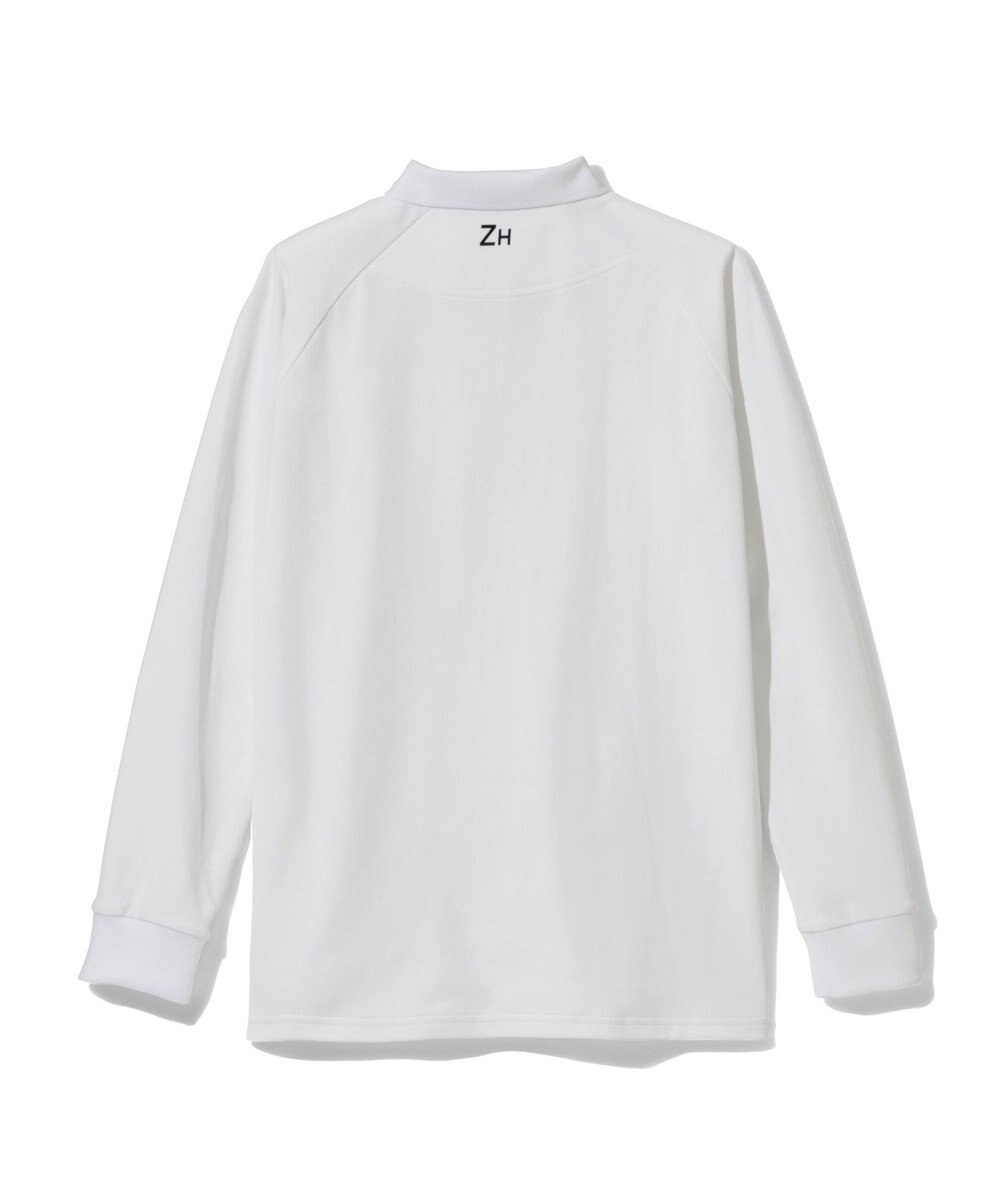 ZERO HALLIBURTON 【吸汗速乾・UVケア】鹿の子 ポロロングシャツ ZHG-A4A 1b 82851 ゴルフウェア 
