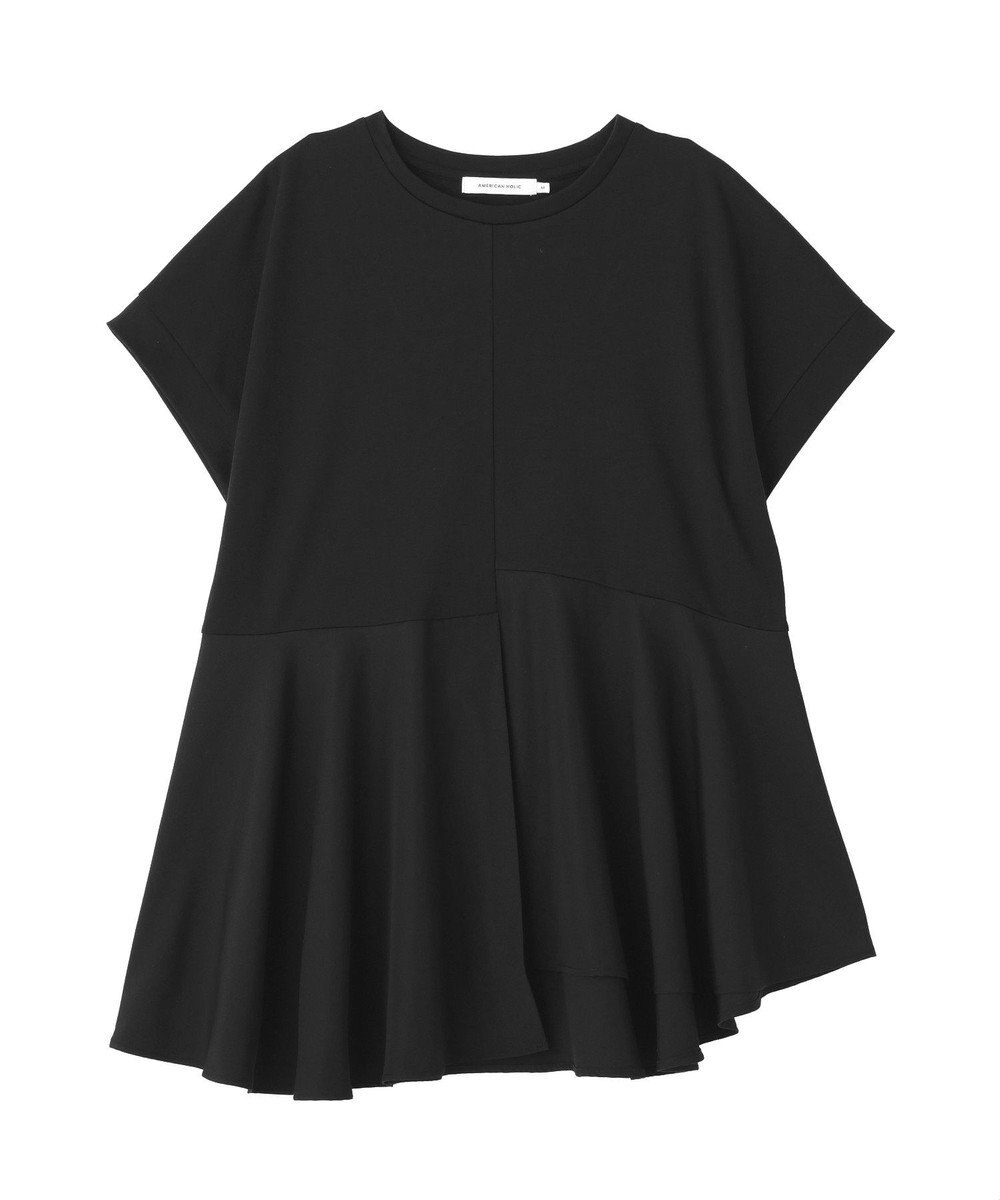 AMERICAN HOLIC アシンメトリーペプラム ドッキングプルオーバー 