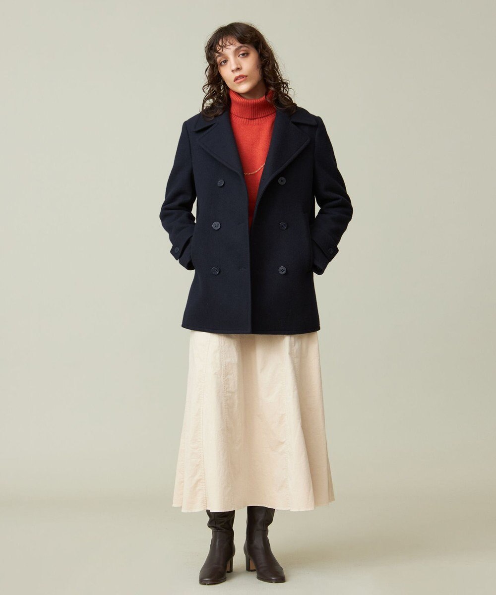 J.PRESS YORK STREET 【WOMEN】ウールカシミヤ タートルネックニット 