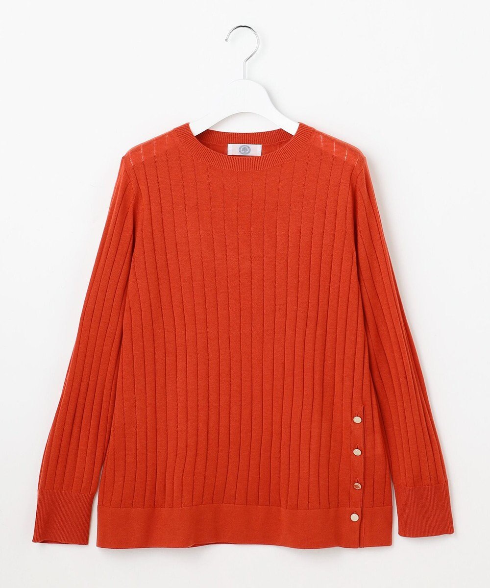 J.PRESS LADIES WORETED WOOL BLEND クルーネック ニット 