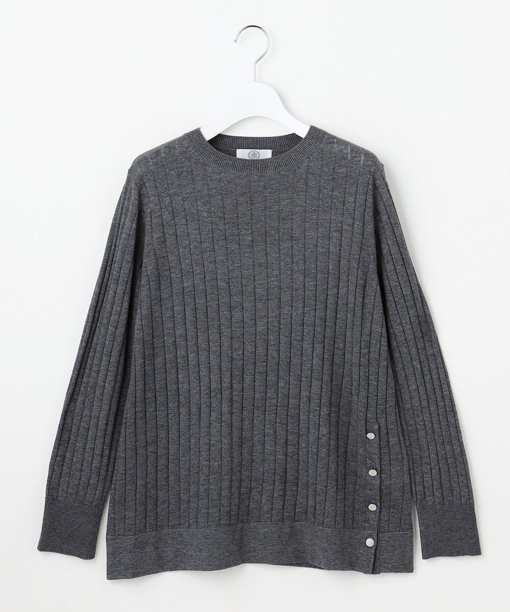 J.PRESS LADIES WORETED WOOL BLEND クルーネック ニット 