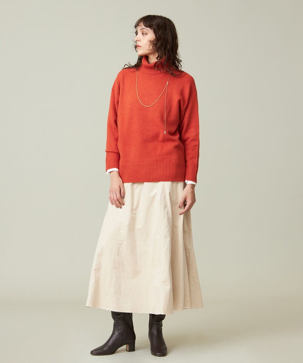 J.PRESS YORK STREET 【WOMEN】ウールカシミヤ タートルネックニット 