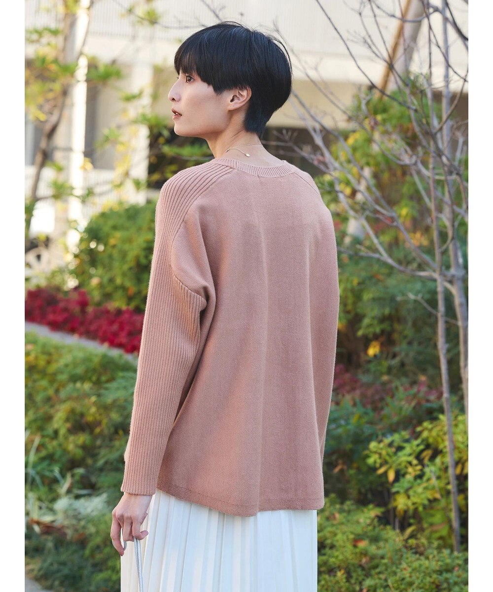 AMERICAN HOLIC バイパチ袖リブラグランニットプルオーバー 