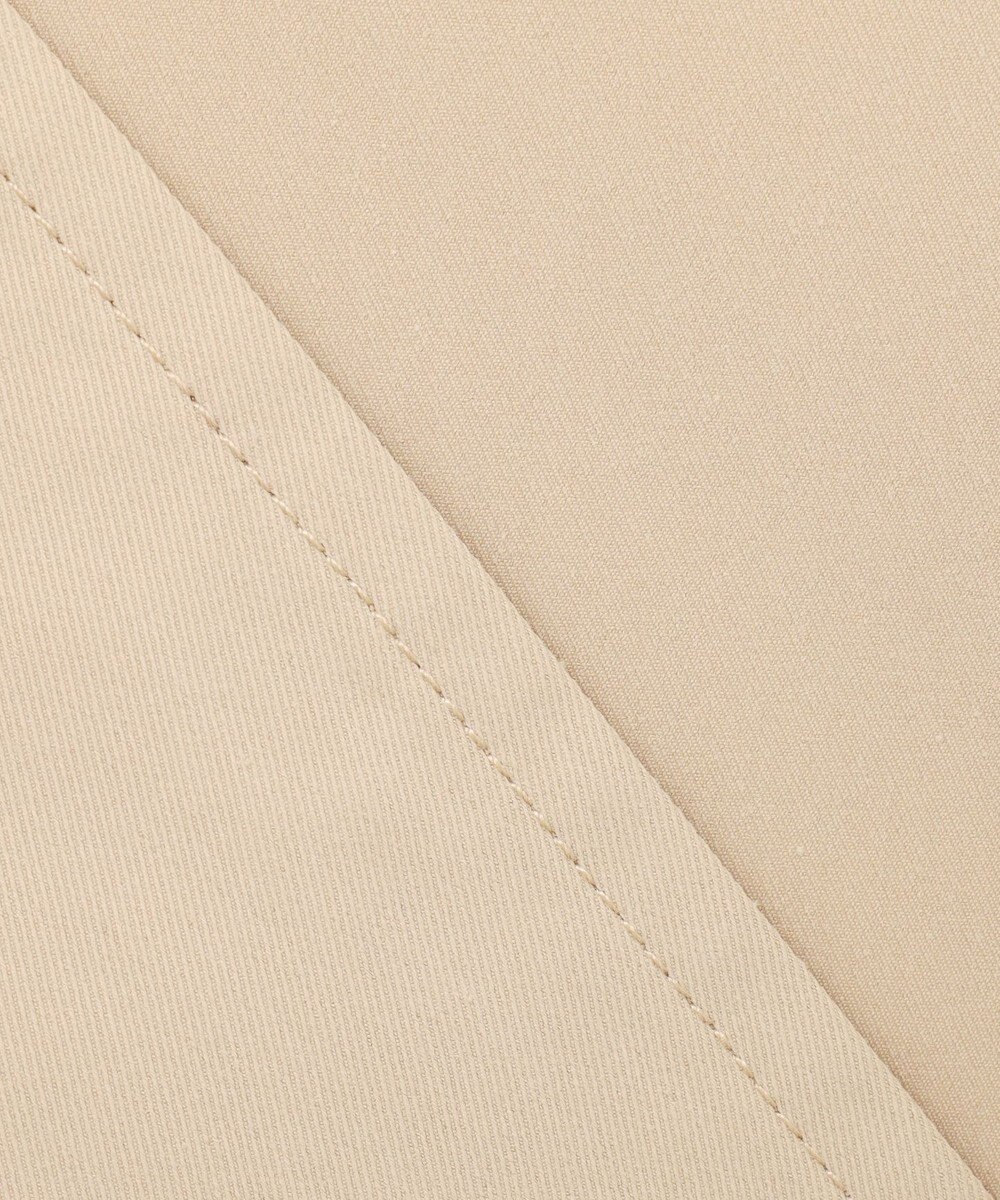 組曲 S コットンライクツイル ノーカラーショート丈コート 