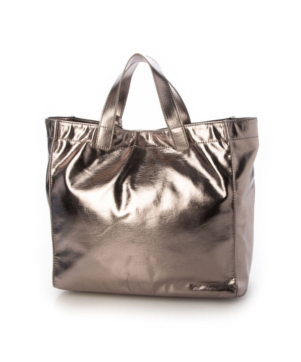 UNBILLION cachecache ソフトメタリックショッパートート 