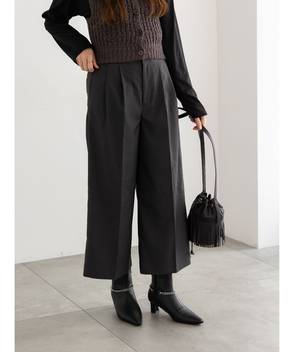 Te chichi パターンアソートワイドクロップトパンツ 