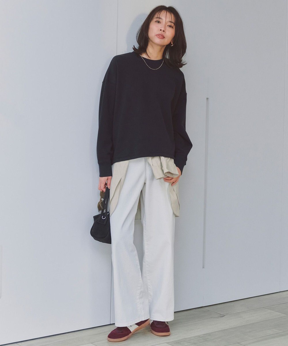 UNFILO L 【UNFILO DENIM/新色追加】撥水ストレッチ ルーズワイドデニム 