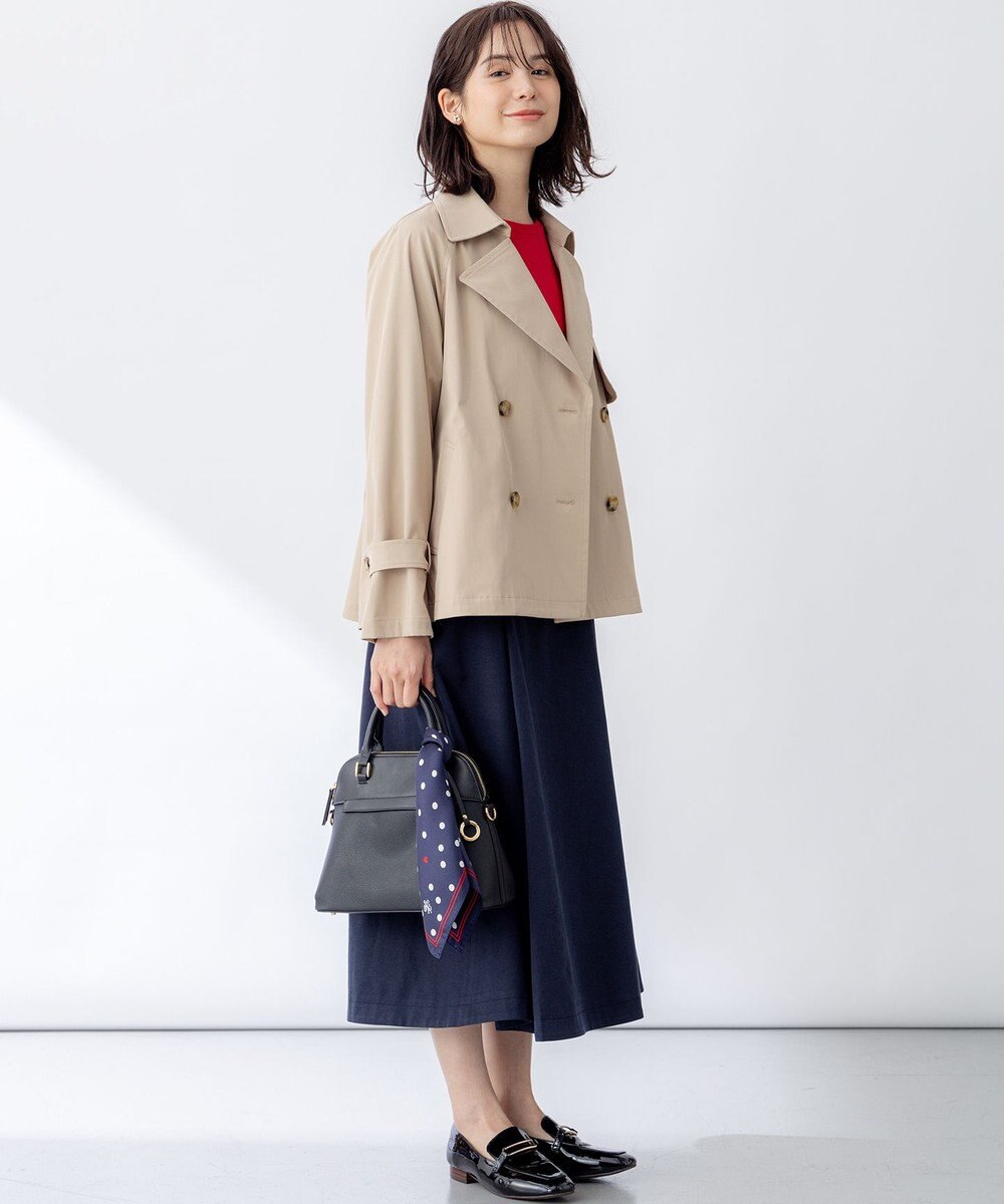 組曲 【WEB限定】コットンライクツイル ショートトレンチコート 