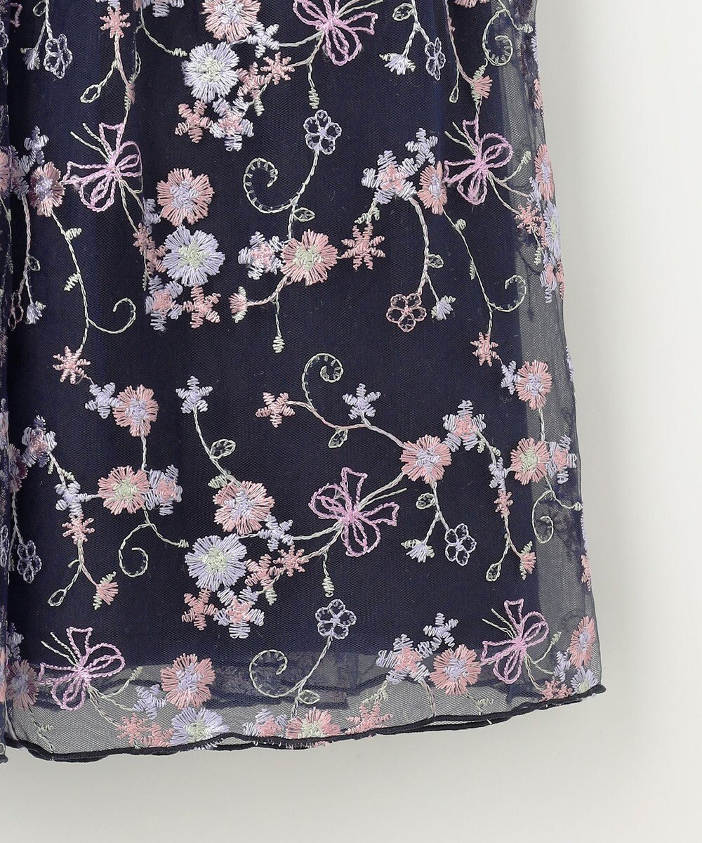 ANY KIDS 刺繍 チュール ワンピース 