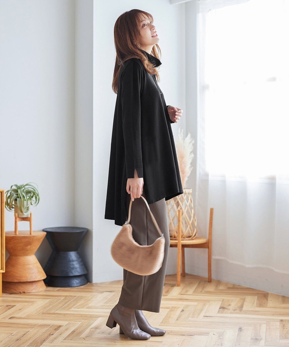 Tiaclasse まろやかタートルニットチュニック 