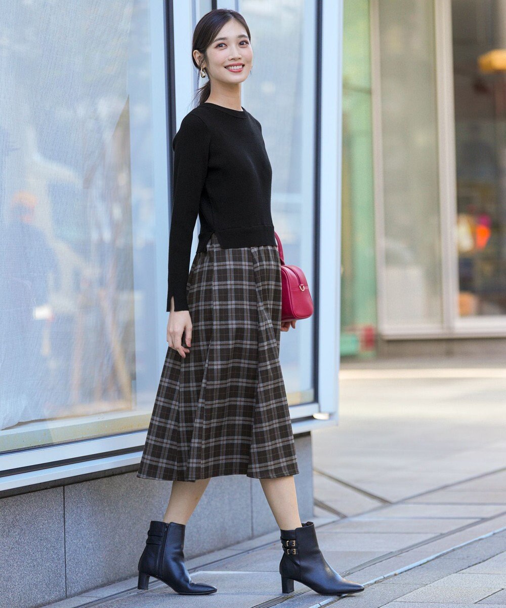 ANY SIS S ドッキングニット ワンピース 