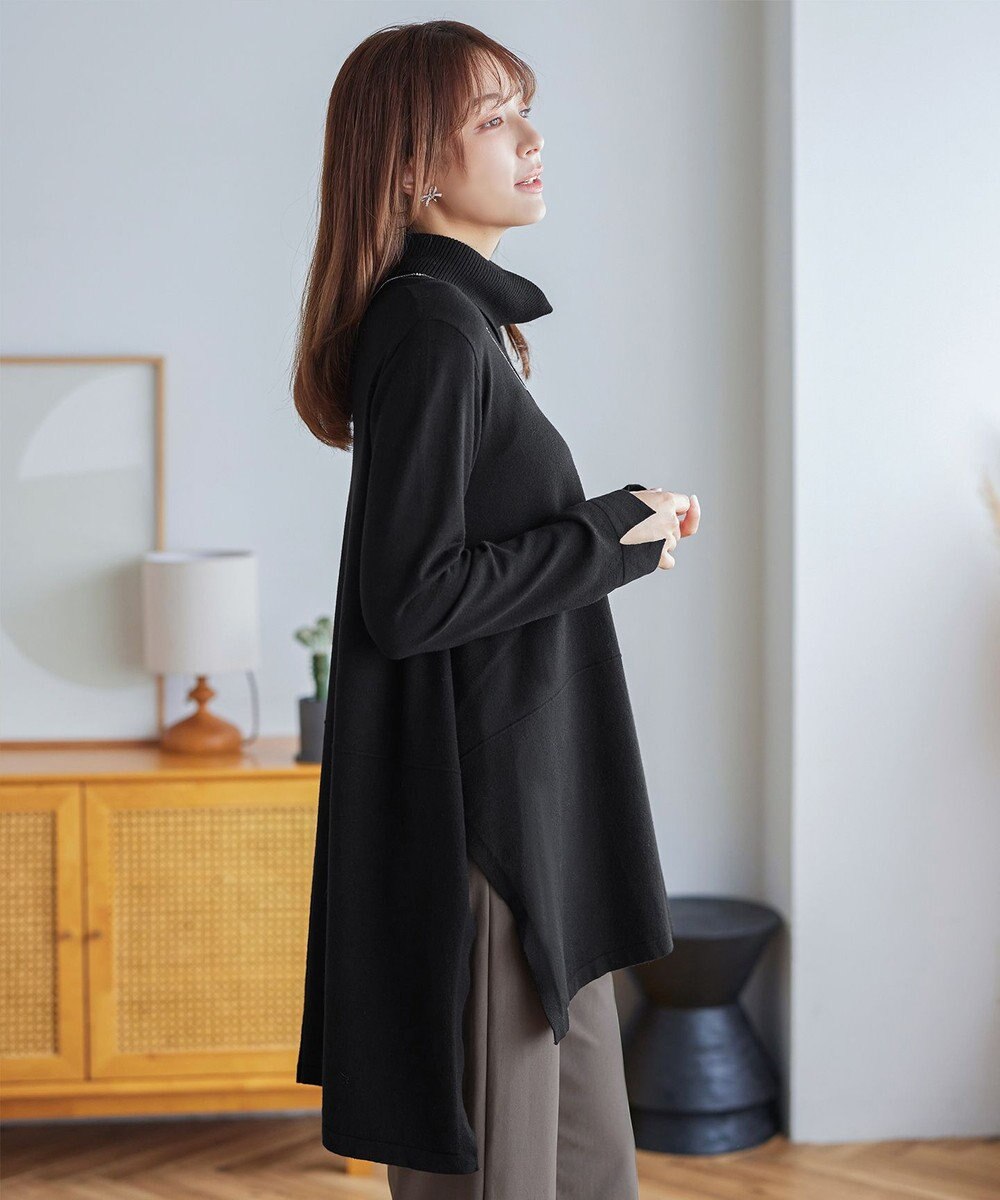 Tiaclasse まろやかタートルニットチュニック 