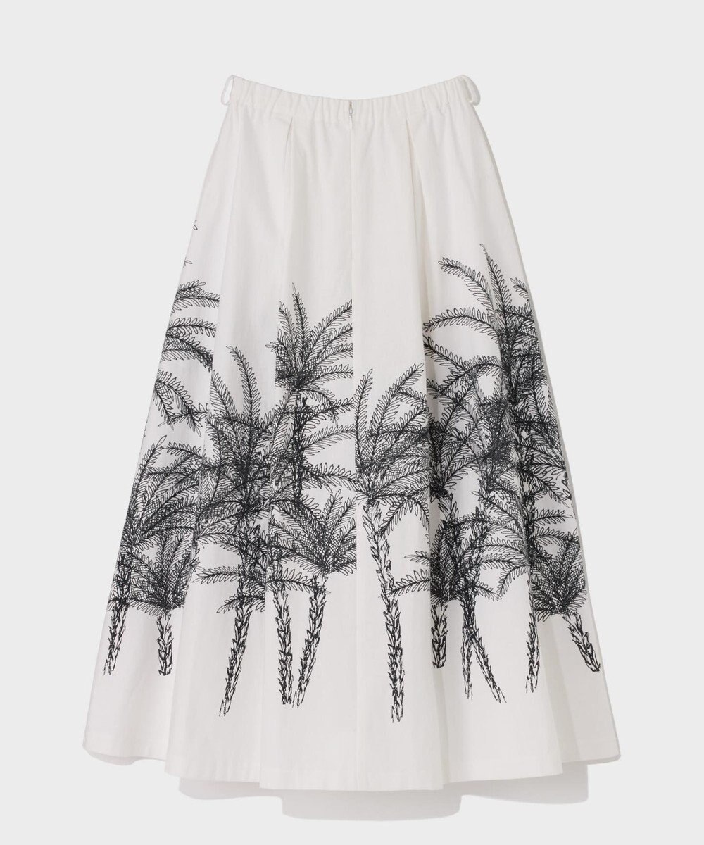 GRACE CONTINENTAL プラージュプリントタックスカート 