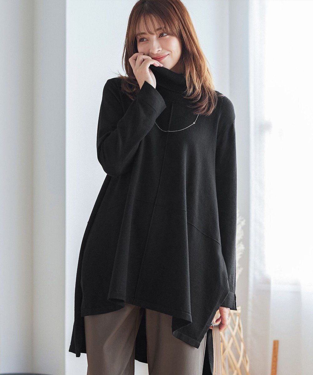 Tiaclasse まろやかタートルニットチュニック 