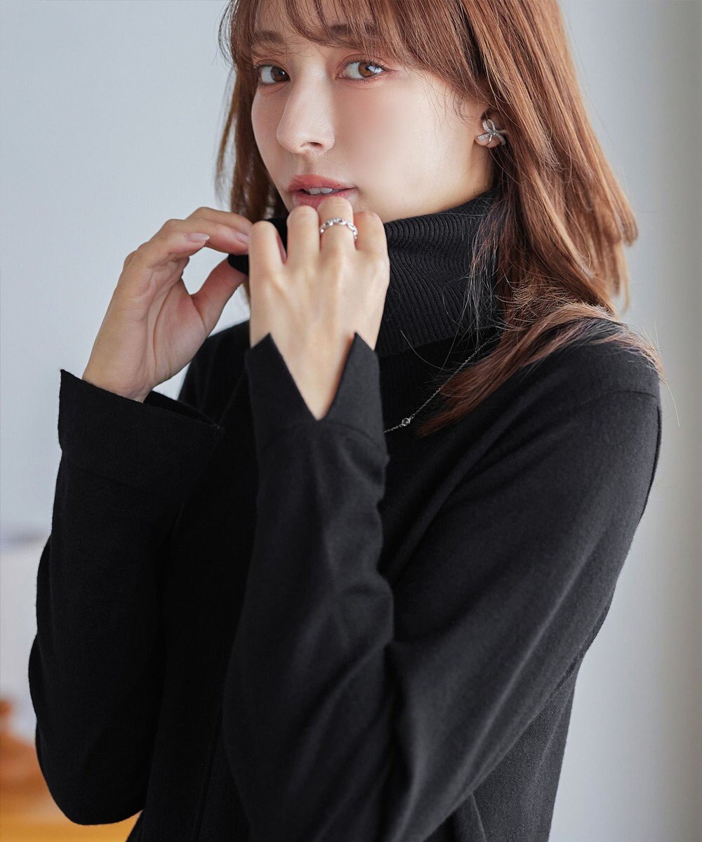 Tiaclasse まろやかタートルニットチュニック 