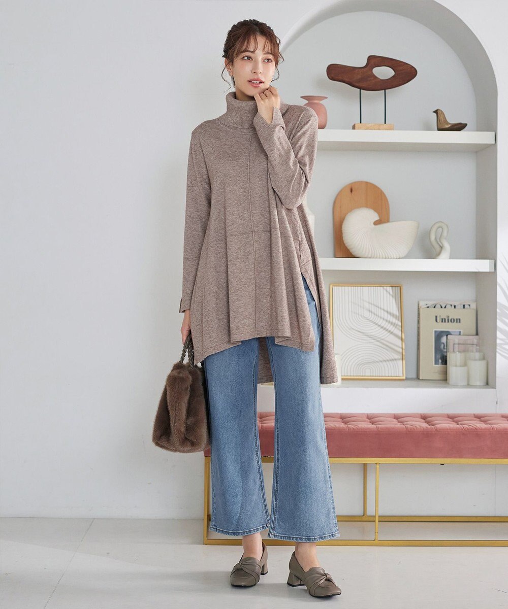 Tiaclasse まろやかタートルニットチュニック 