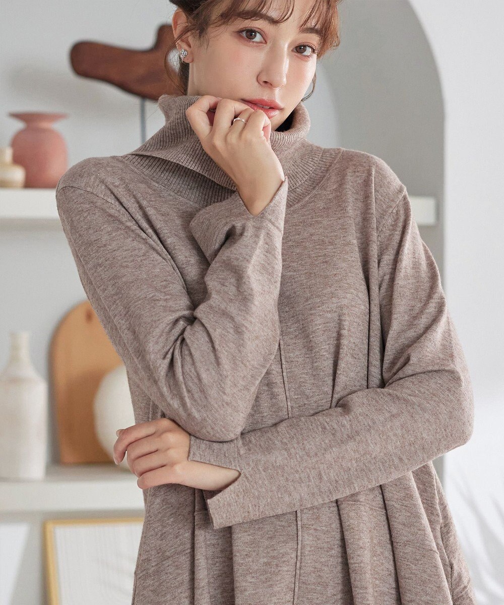 Tiaclasse まろやかタートルニットチュニック 