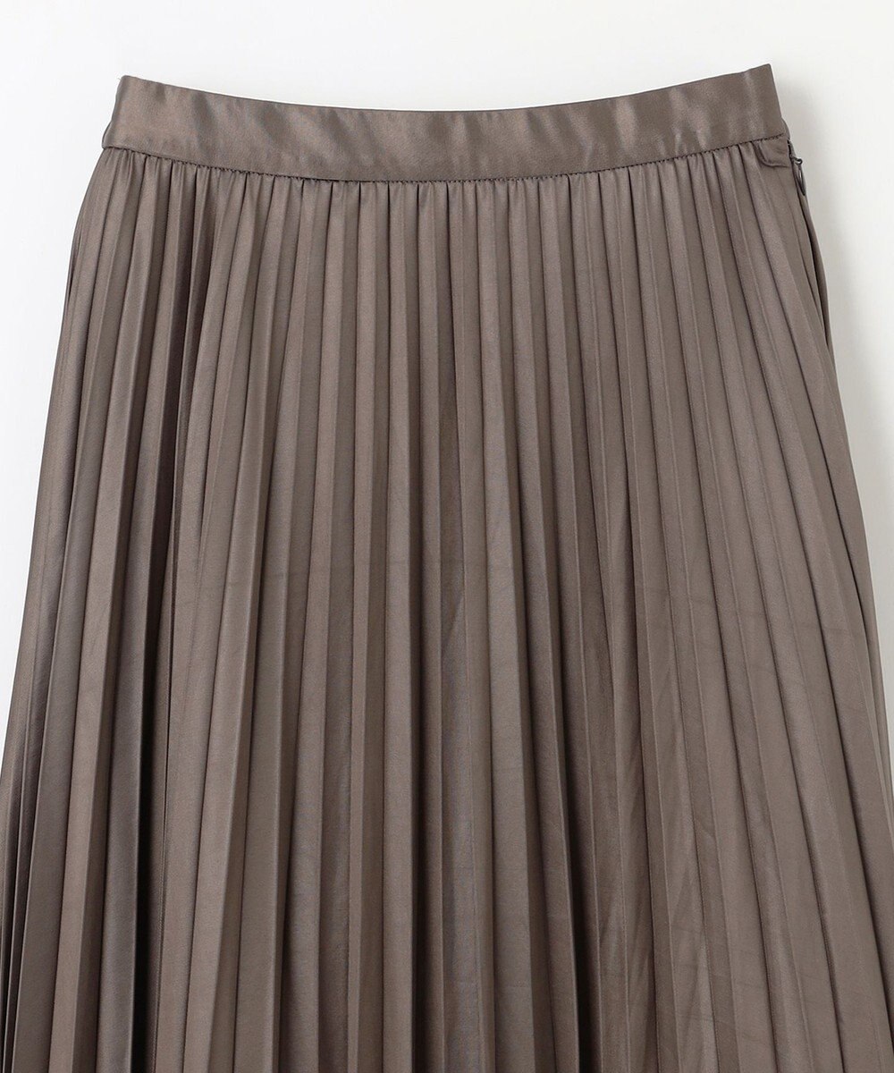 ANY 【ウエストゴム】レザーライクプリーツスカート 